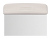 Thumbnail image #2 for Sani-Safe 6 Inch x 3 Inch Dough Cutter/Scraper with Stainless Steel Blade and Textured White Polypropylene Handle