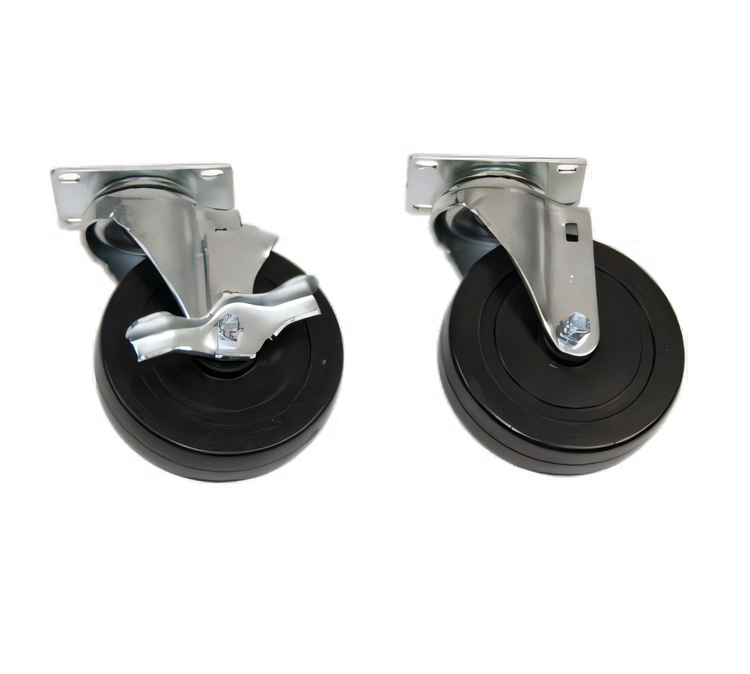Product image #1 for Klinger's Trading 4FLAT-BR Shelf Casters & Leveling Feet