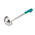 Thumbnail image #1 for Jacob's Pride® 6 oz One-Piece Heavy-Duty Stainless Steel Ladle with Teal Kool-Touch Handle