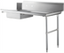 Thumbnail image #1 for 60-Inch Straight Soiled Dish Table with Right-Side Sink, Stainless Steel
