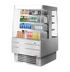 Thumbnail image #1 for Turbo Air TIOM-36SS-N Island Display Self-Serve Refrigerated Merchandiser, 14.4 Cu. Ft., Open Curved, Stainless Steel, 220V