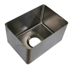 Thumbnail image #1 for BK Resources BKFB-1824-14-14 Weld-In Single-Compartment 14-Gauge 304 Stainless Steel Sink Bowl, 18 x 24 x 14 Inches Deep