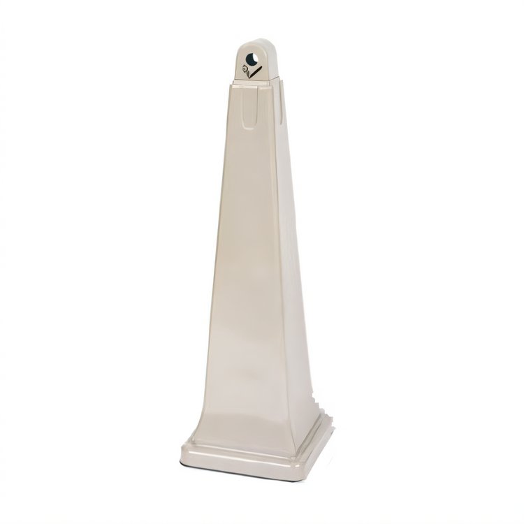 Product image #1 for GroundsKeeper Square Cigarette Waste Collector, Beige, 12-1/4-Inch