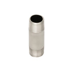 Thumbnail image #1 for T&S Brass S000357-30 Faucet Nipple, 2", 3/8" NPT Male Threads, Stainless Steel
