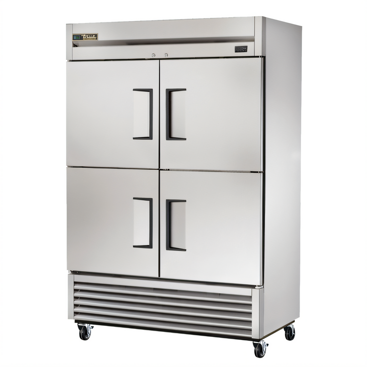 Product image #1 for True Two-Section Reach-In Refrigerator with 4 Solid Half Swing Doors