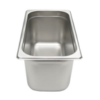 Thumbnail image #1 for Admiral Craft Equipment Corp. NestWell 200T6 1/3-Size Solid Stainless Steel Steam Table Pan, 24 Gauge, 6-Inch Deep Case of 24