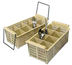 Thumbnail image #1 for Vollrath Traex Half-Size 8-Compartment Flatware Basket, Beige