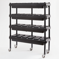 American Metalcraft Buffetboost™ Collection Caster Set with 5 Risers and 5 Casters for BBTRAY6