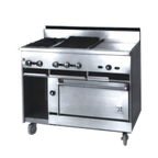 Thumbnail image #1 for Jade Range (Middleby) Bistro JBR-2-24G-36C 36-Inch Gas Restaurant Range with 2 Open Burners, 24-Inch Griddle, Convection Oven