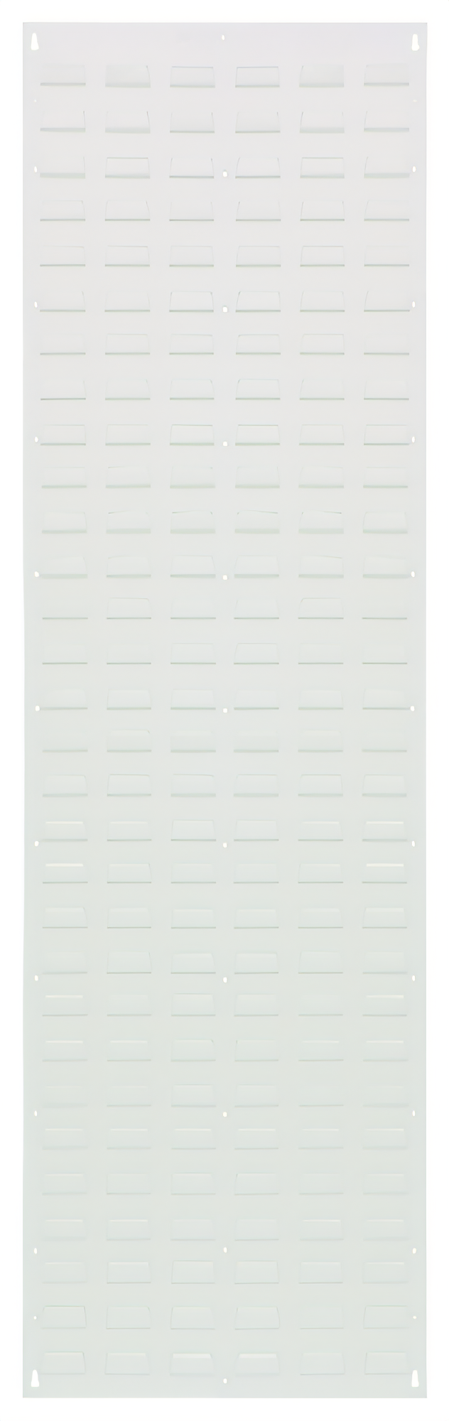 Product image #1 for Quantum Wall-Mounted Louvered Panel Starter Unit, 18 x 61 Inches, Oyster White Enamel