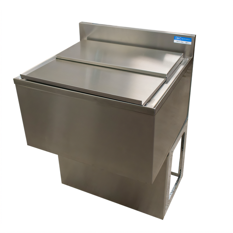 Product image #1 for BK Resources 48" x 21-1/4" Underbar Insulated Ice Bin with 8-Circuit Cold Plate, 167 lb Capacity