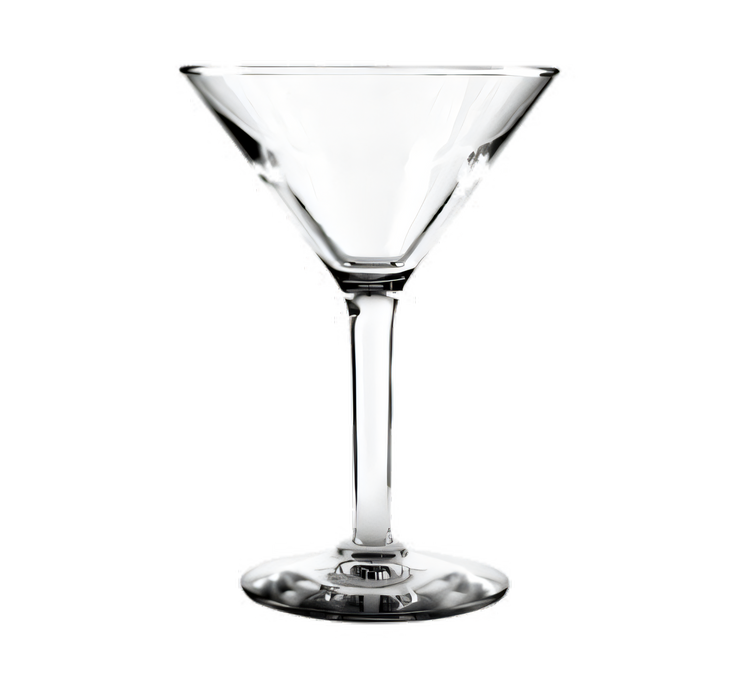 Product image #1 for Ashbury 6 oz. Clear Glass Martini Glass with Pulled Stem and Footed Base