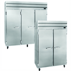 Thumbnail image #2 for Howard-McCray SR Series SR48-S 48 Cu. Ft. Two-Section Reach-In Refrigerator, Solid Hinged Doors, Stainless Steel