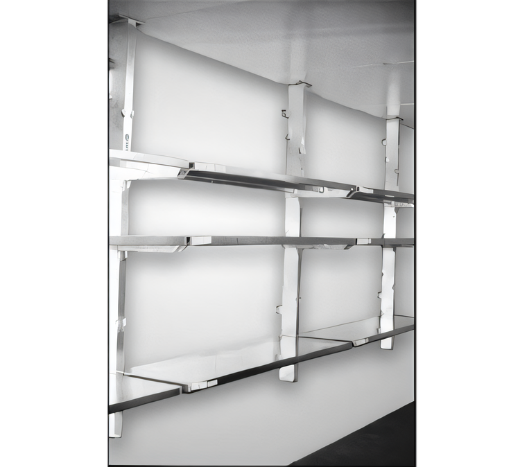 Product image #1 for New Age 72-Inch Right Wall-Mount Cantilever Shelving Upright
