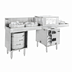 Thumbnail image #1 for Glastender GT-18+2-90R 90-Inch Side-to-Side Pass-Thru Glasswasher Station with Dual Drain Tables