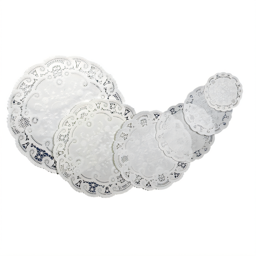 Product image #1 for 12-Inch Round White Disposable Paper Lace Doilies