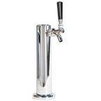 Thumbnail image #1 for Micro Matic USA D4740 Countertop Air-Cooled Single-Faucet Draft Beer Tower, Polished Stainless Steel