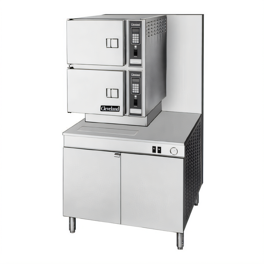 Product image #1 for Cleveland Range Classic Convection 36-Inch Gas Pressureless Convection Steamer, 2 Compartments, 300,000 BTU