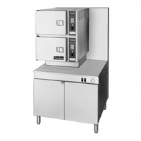 Cleveland Range Classic Convection 36-Inch Gas Pressureless Convection Steamer, 2 Compartments, 300,000 BTU