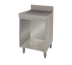 Thumbnail image #1 for Advance Tabco Underbar Basics Stainless Steel Freestanding Open Cabinet Base Drainboard