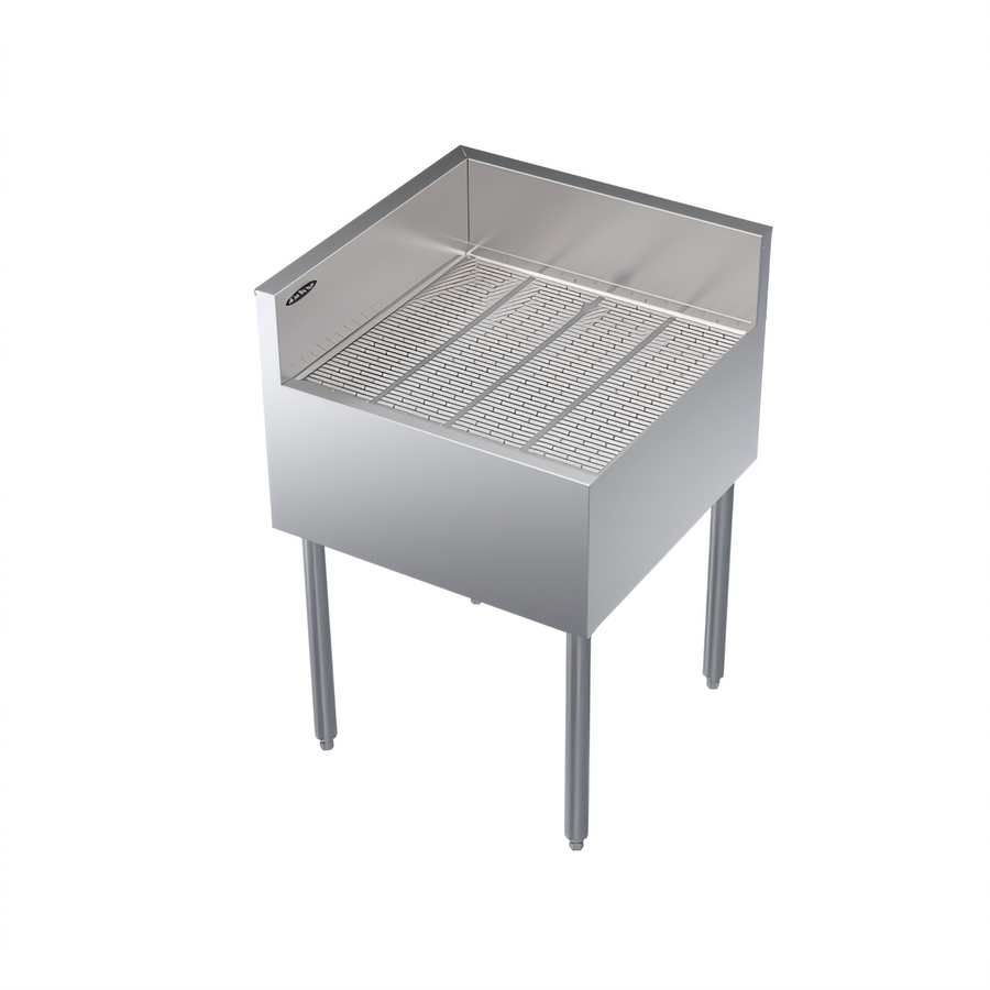 Product image #1 for Krowne Royal Series Freestanding Underbar Corner Drainboard with Left End Return, 24 x 24 Inches