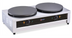 Thumbnail image #1 for Omcan 16-Inch Double Electric Countertop Crepe Maker with Non-Stick Cast Iron Plates