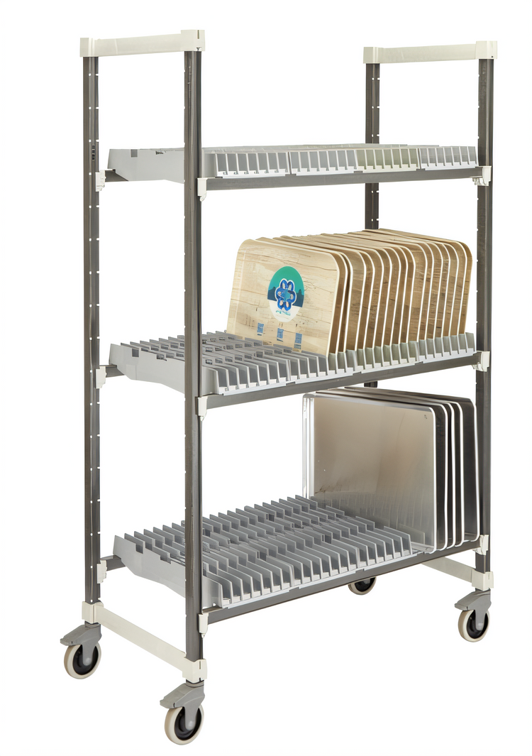 Product image #1 for Cambro Camshelving Elements XTRA Mobile Drying Rack Cart, 24 x 48 x 78-1/4 Inches, 84-Tray Capacity