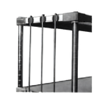 Thumbnail image #1 for Metro Super Erecta R84FC Rod & Tabs for Solid Shelves, 84 in, Chrome, 4 Tabs per Rod