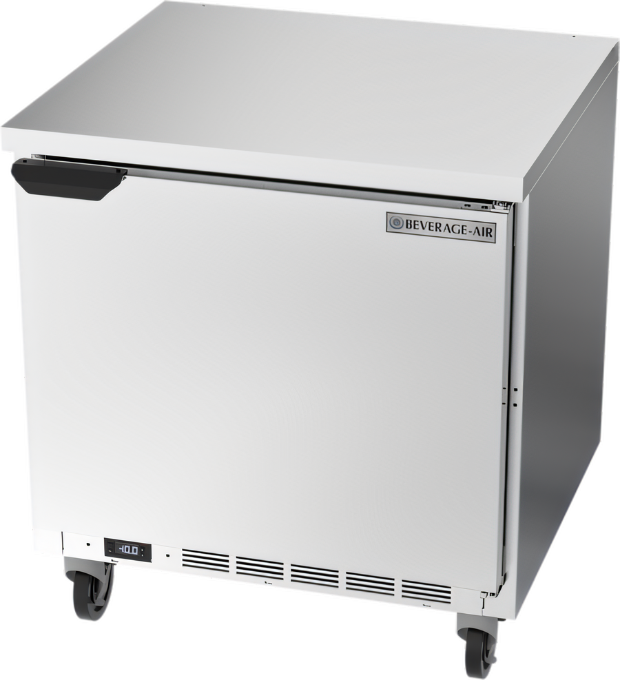 Product image #1 for Beverage-Air 32-Inch One-Section Worktop Freezer with Flat Top and Solid Door