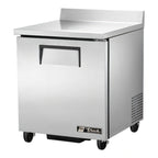 Thumbnail image #1 for True Mfg. - General Foodservice TWT-27-HC 27-Inch One-Section Worktop Refrigerator, Single Door, Stainless Steel Top with Rear Splash