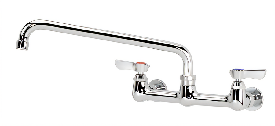 Product image #1 for Krowne Silver Series Splash-Mounted Faucet with 12-Inch Swing Spout, 8-Inch Centers