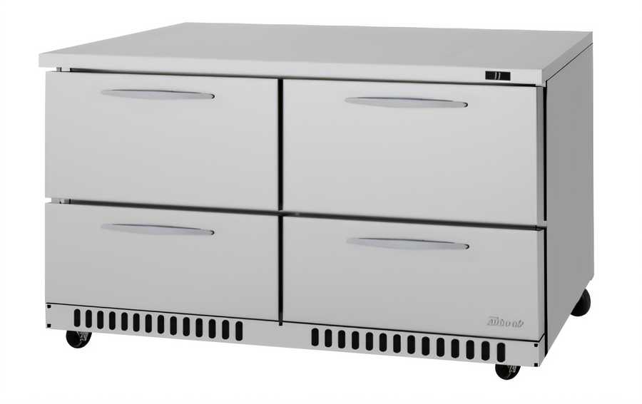 Product image #1 for Turbo Air PRO Series Two-Section Undercounter Drawer Refrigerator, 4 Drawers, 60-1/4 Inch, Front Breathing