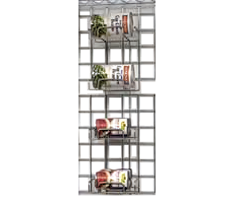 Product image #1 for WalStor 4-Deck Wall-Mounted Can Rack for Modular Wall Systems