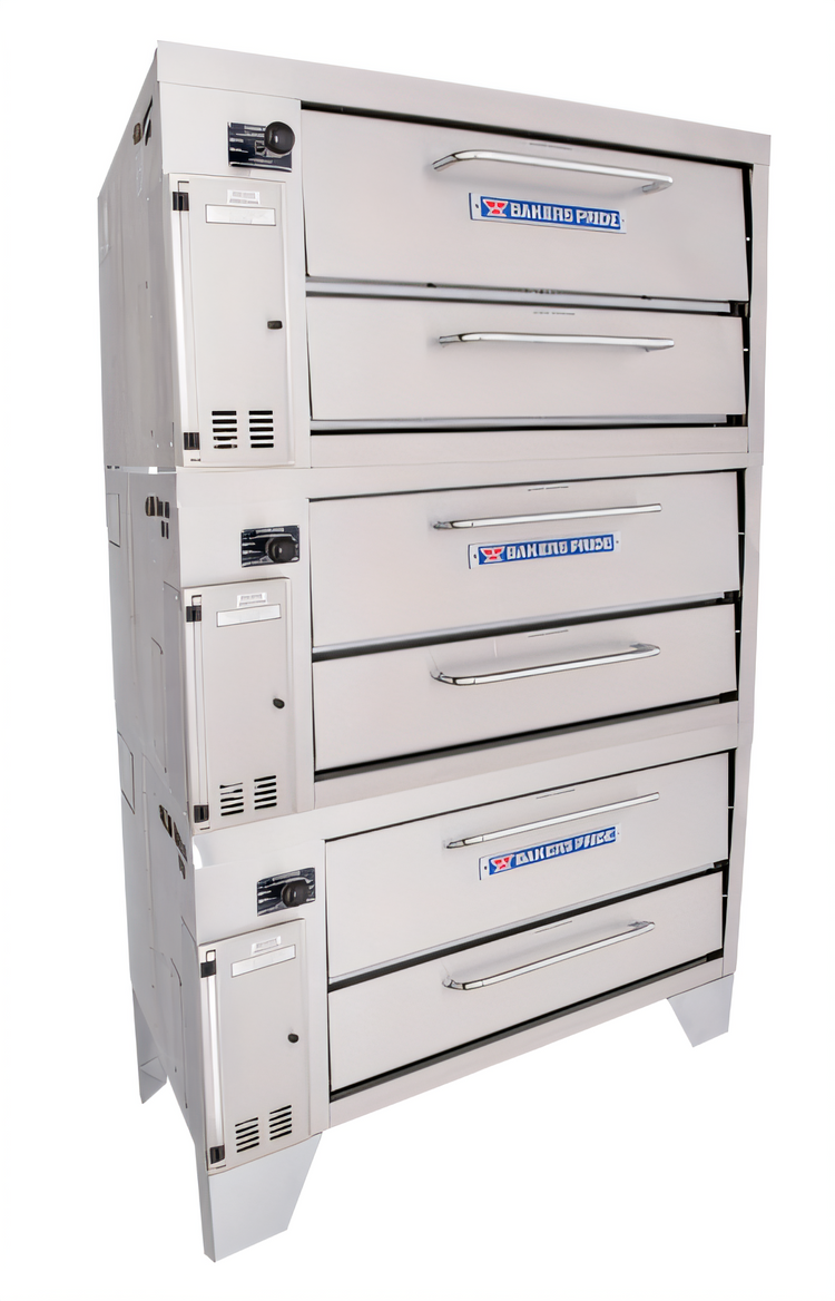Product image #1 for Bakers Pride Super Deck Series Triple-Deck Gas Pizza Deck Oven, 36 Inch x 34-1/2 Inch Bake Deck