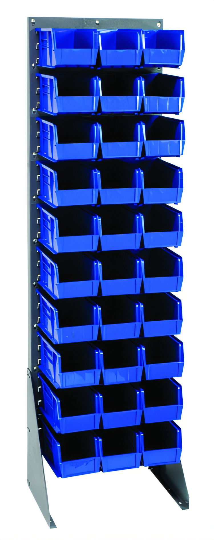 Product image #1 for Quantum 18 Inch x 12-1/2 Inch x 66 Inch Gray Enamel Coated Louvered Steel Rack, 375 lb. Capacity