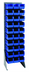 Thumbnail image #1 for Quantum 18 Inch x 12-1/2 Inch x 66 Inch Gray Enamel Coated Louvered Steel Rack, 375 lb. Capacity