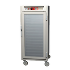 Thumbnail image #1 for Metro C5 C567-SFC-L 3/4-Height Mobile Heated Holding Cabinet with Clear Glass Doors, 27 Full-Size Pan Capacity