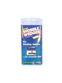 Wobble Wedges® Hard Clear Plastic Wedges, 75-Piece Jar