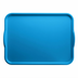 Thumbnail image #1 for Cambro Camtray® Rectangular Fiberglass Cafeteria Tray with Handles, 15 x 20 Inches, Horizon Blue