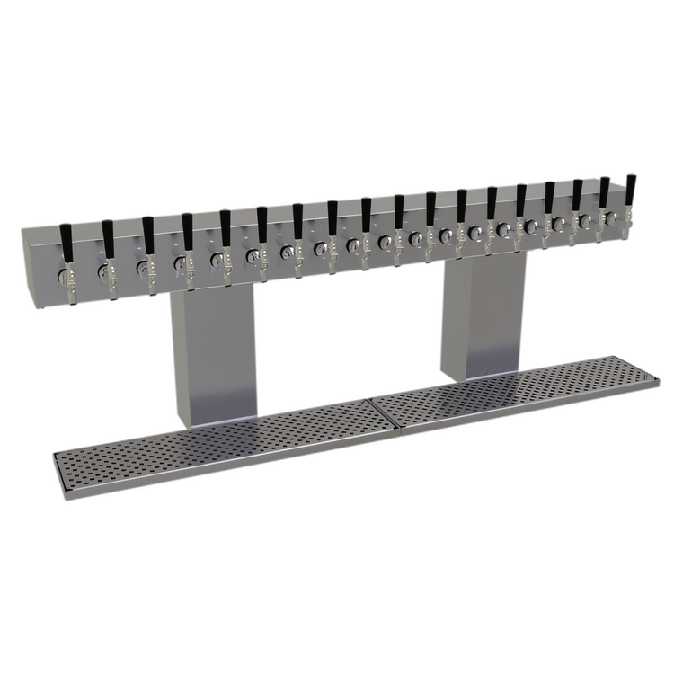 Product image #1 for Glastender BRT-18-SSR 18-Faucet Countertop Bridge Draft Dispensing Tower, Glycol-Cooled Stainless Steel