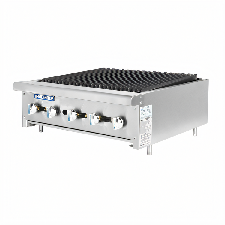 Product image #1 for Turbo Air Bake Tech Innovation TARB-30 30-Inch 5-Burner Countertop Gas Radiance Charbroiler