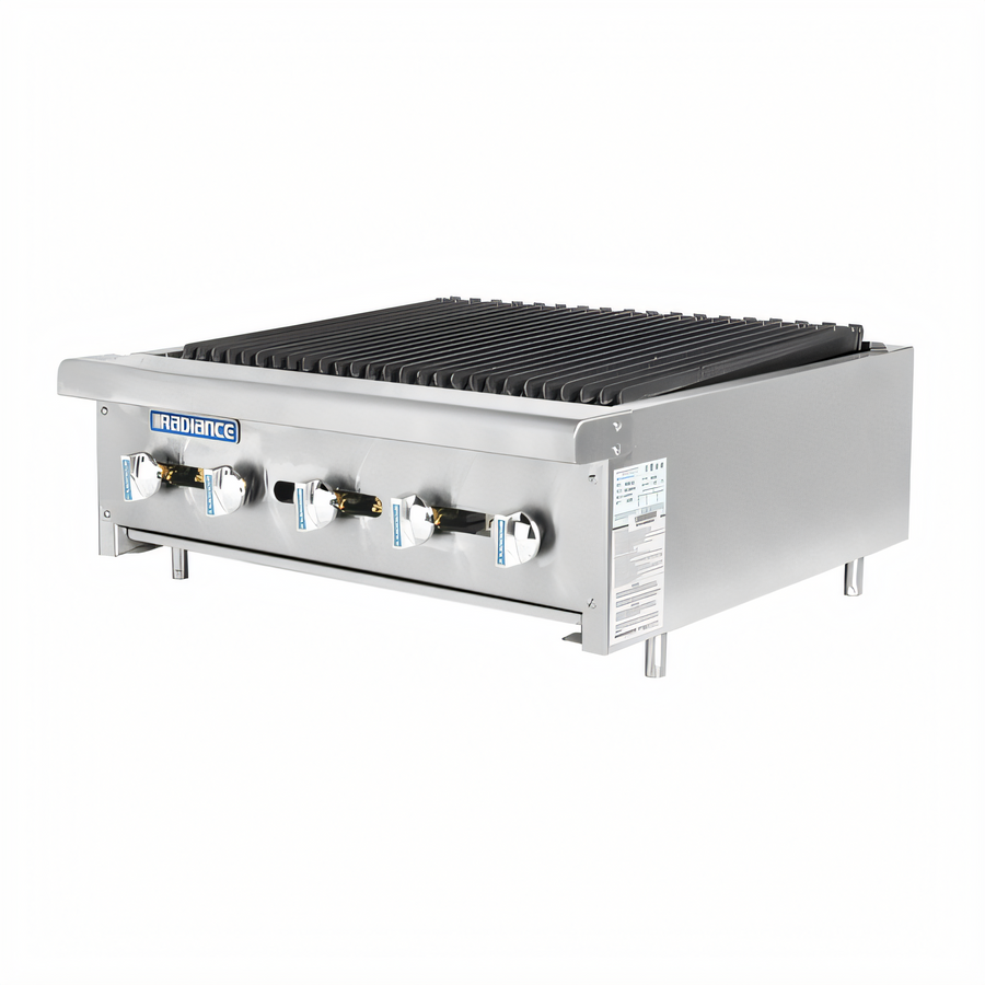 Product image #1 for Turbo Air Bake Tech Innovation TARB-30 30-Inch 5-Burner Countertop Gas Radiance Charbroiler