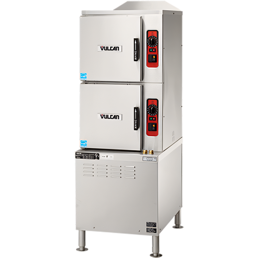 Product image #1 for Vulcan ET Series C24ET6-LWE 24-Inch Electric Low Water Energy Convection Steamer, 2 Compartments, 6-Pan Capacity
