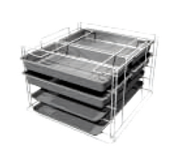 Metro MBQ Mini Rack Tray/Tote Slides for MBQ-150D & MBQ-200D 2-Door Models