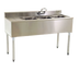 Thumbnail image #1 for Eagle Group 1800 Series Two-Compartment Underbar Sink Unit with Left Drainboard