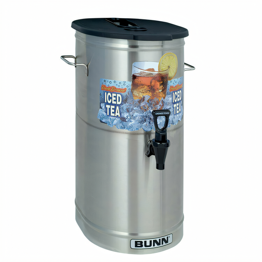 Product image #1 for BUNN 34100.0002 TDO-4 4-Gallon Cylinder Iced Tea/Coffee Dispenser with Brew-Thru Lid