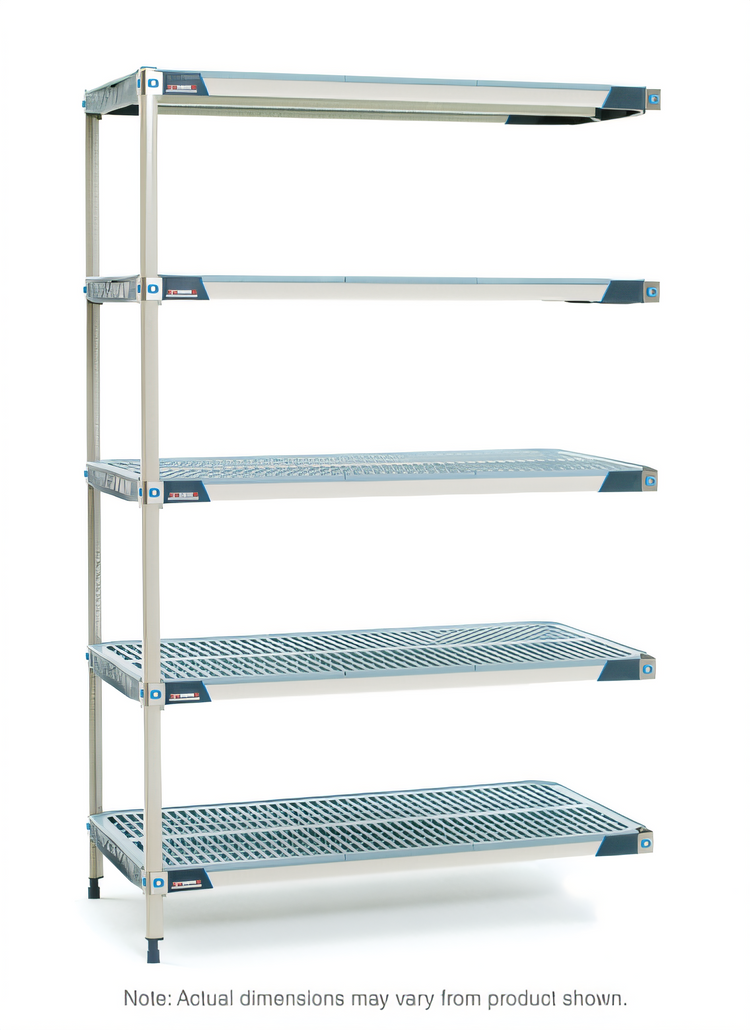 Product image #1 for MetroMax i 5-Tier Add-On Polymer Shelving Unit, 24 x 18 x 74 Inches