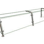 Thumbnail image #1 for Hatco Flav-R-Shield™ EP22-07215 Full-Service Pass-Over Food Shield, 2-Bay, 72W x 15D x 18H, Heat-Tempered Glass, Brushed 304 Stainless Steel Posts