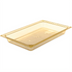 Thumbnail image #1 for StorPlus™ High Heat 1/1 Full-Size Plastic Food Pan, 2-1/2 Inch Deep, Amber, 7.6 Quart