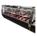 Thumbnail image #1 for Howard-McCray 40E Series 148-1/2-Inch Remote Red Meat Service Case with LED Lighting, Endless Design, Black Exterior, White Interior